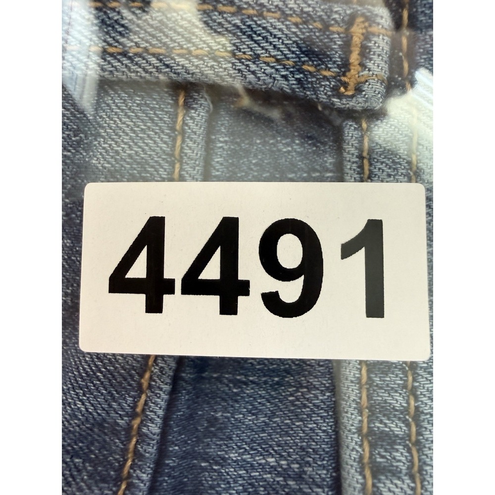 Abercrombie & Fitch A&F Mom Jeans High Rise Cropped Straight Leg Blue 29/8R - Picture 8 of 8